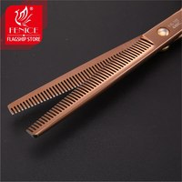 Fenice 7.0 cal profesjonalne podwójne zęby nożyczki dla Pet Dog Grooming cieńsze Chunker przerzedzenie oceń 20-30% JP440C 4